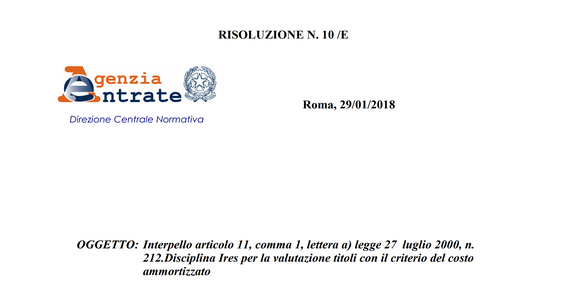 Valutazione titoli in magazzino: criterio del costo ammortizzato