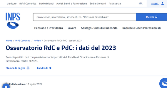 L'importo dell'ADI supera quello del RDC, ma i beneficiari sono di meno