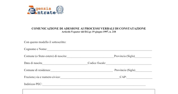 Definizione agevolata PVC: modello e istruzioni per aderire entro 30 giorni