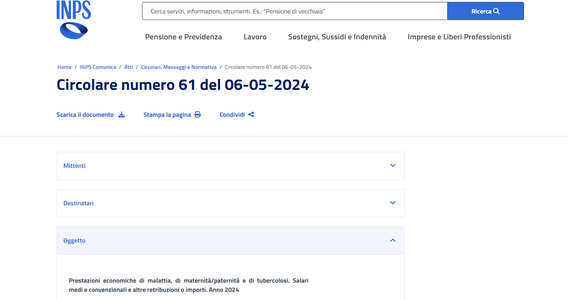 Malattia, maternità e paternità 2024: gli importi per calcolare le indennità INPS