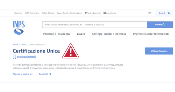 Certificazione Unica INPS 2024 con errori: richiesta di rettifica e modifica del modello 730 precompilato