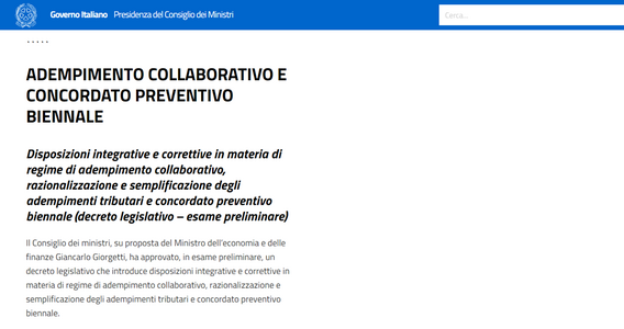 Concordato preventivo biennale, le novità nel decreto correttivo: ufficiali le nuove scadenze