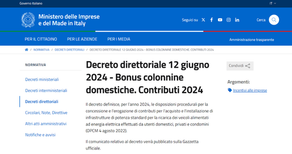 Bonus colonnine domestiche 2024: istruzioni sulla domanda per privati e condomini