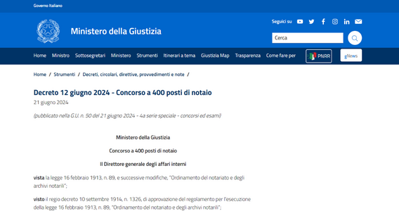 Concorso per 400 notai 2024: scadenza, requisiti e istruzioni per la domanda