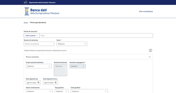 Sentenze tributarie: online la banca dati e il servizio di ricerca e consultazione