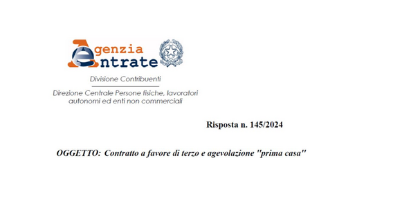 Agevolazioni prima casa: le regole nel caso di contratto a favore di un terzo