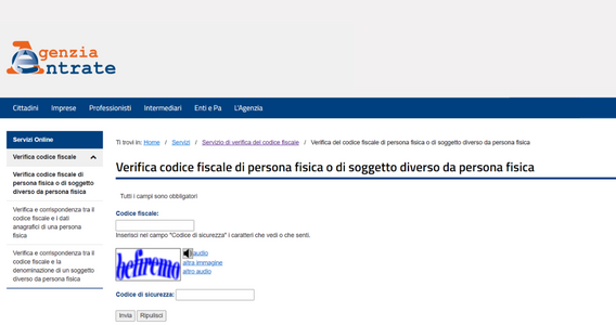 Come verificare la validità di un codice fiscale online: le istruzioni dell'Agenzia delle Entrate