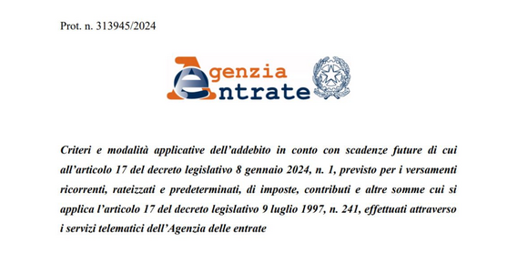 I24, come funziona il servizio delle Entrate per il pagamento di scadenze future?