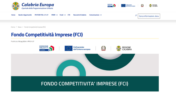 Calabria, contributi a fondo perduto per le aziende in arrivo