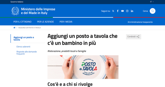 Sconto bambini al ristorante: come beneficiare dell'iniziativa del MIMIT