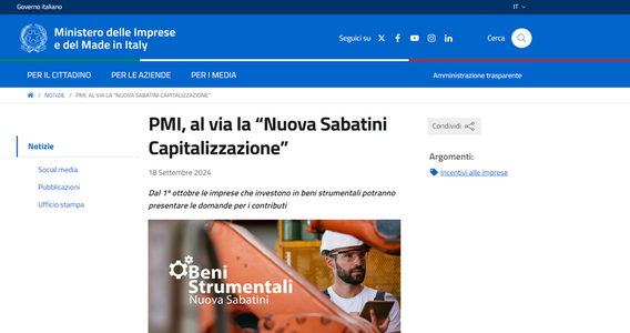 Nuova Sabatini Capitalizzazione: come fare domanda dal 1° ottobre 2024