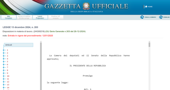 DDL Lavoro 2025: le novità nel testo ufficiale