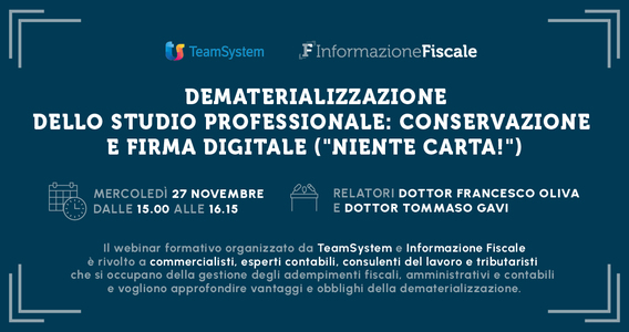 Dematerializzazione dello Studio Professionale: conservazione e firma digitale