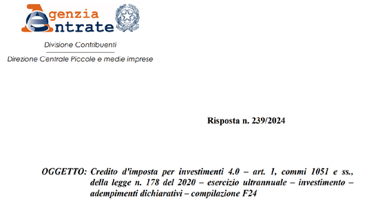 Industria 4.0: credito d'imposta ridotto senza interconnessione dei beni