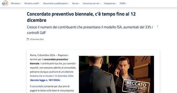 Concordato in scadenza il 12 dicembre, da MEF e AdE torna l'allarme sul rischio controlli fiscali
