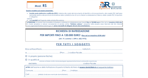 Rateizzazione delle cartelle 2025: dall'ADER i nuovi moduli di richiesta 