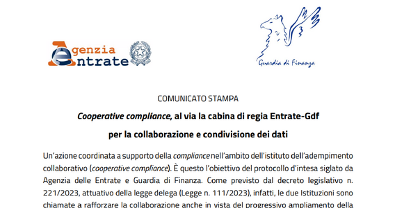 Cooperative compliance: al via il protocollo di intesa tra Entrate e Guardia di Finanza