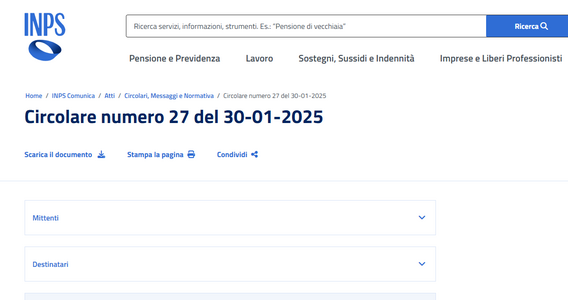 Gestione separata INPS: fissate le aliquote contributive per il 2025