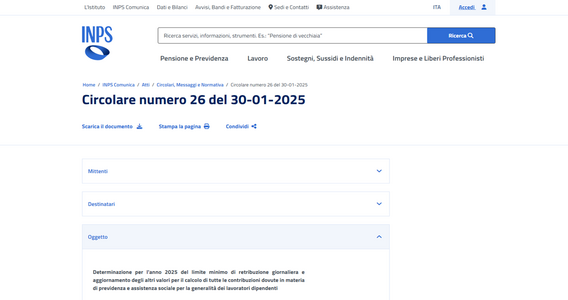 Contributi INPS 2025 dipendenti: istruzioni per il calcolo e importi
