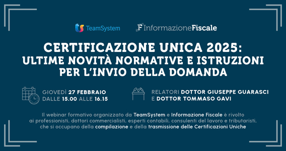Certificazione Unica 2025: ultime novità normative e istruzioni per l'invio