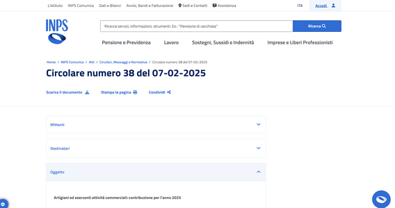 Contributi INPS artigiani e commercianti: aliquote e scadenze per il 2025