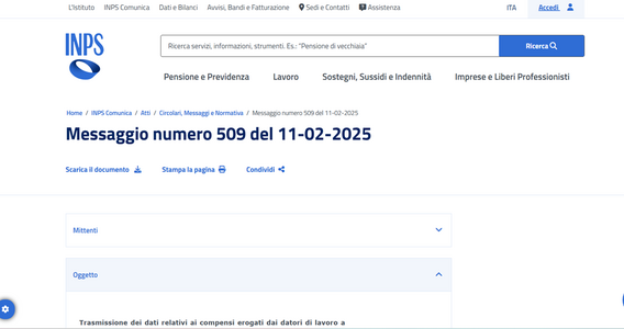 Fringe benefit: entro quando vanno inviati i dati? Le istruzioni INPS