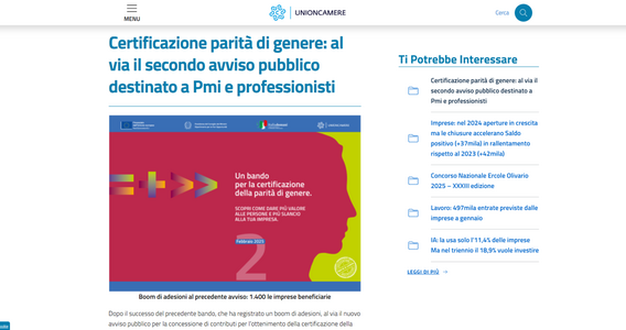 Certificazione parità di genere: domanda per i contributi in scadenza