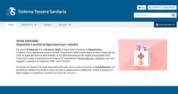 Spese sanitarie: fino all'8 marzo la scelta dei dati per la precompilata 2025