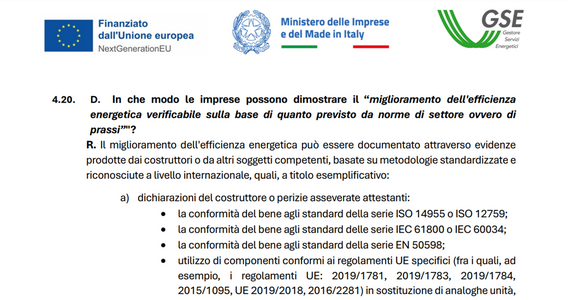 Transizione 5.0, come funziona il calcolo semplificato del risparmio energetico: le FAQ MIMIT