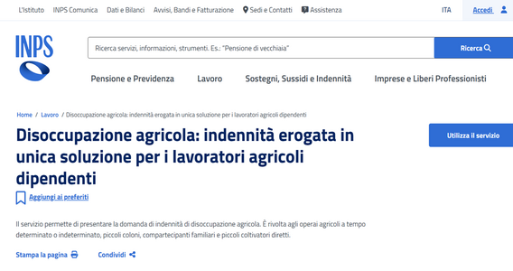 Indennità di disoccupazione: domanda in scadenza per gli agricoli