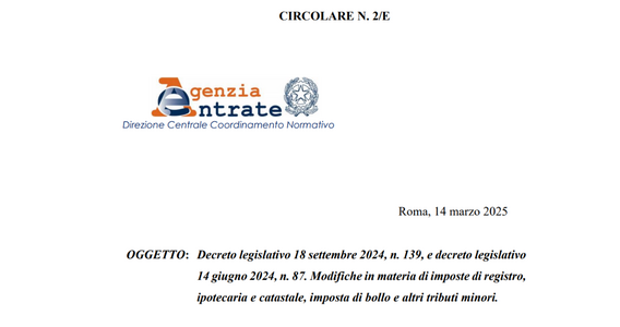 Dall'imposta di registro al bollo: l'Agenzia delle Entrate illustra le novità della riforma
