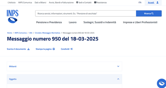 Accertamento condizione di disabilità: nuova procedura per l'invio dei dati