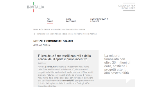 Imprese della moda: al via le domande per i contributi