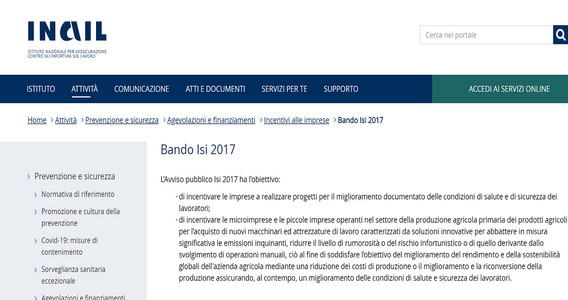 Bando ISI INAIL: click day il 14 giugno 2018. Ecco come inviare domanda
