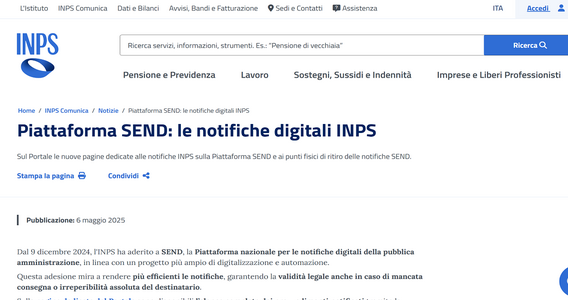 Avvisi e notifiche INPS: ritiro anche presso i CAF
