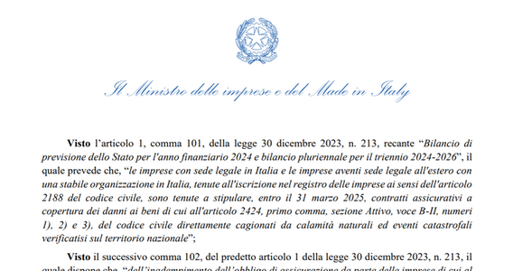 Polizze catastrofali, l'elenco degli incentivi che perde chi non rispetta l'obbligo