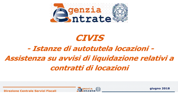 Contratti di locazione: autotutela avvisi di liquidazione online su Civis