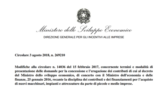 Sabatini ter, nuovo elenco beni immateriali. Domanda semplificata