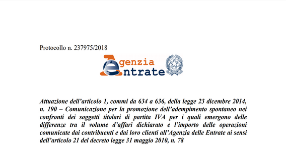 Spesometro e dichiarazione IVA: al via i controlli dell'Agenzia delle Entrate