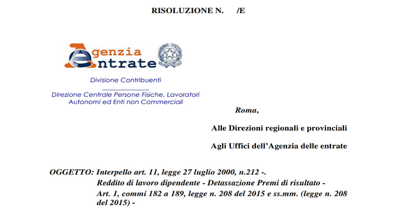 Premi di risultato, detassazione solo con incremento
