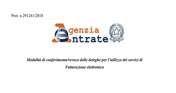 Delega massiva fattura elettronica: moduli e istruzioni Agenzia delle Entrate