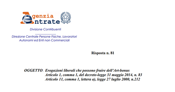 Art bonus anche sulle donazioni per il restauro di chiese comunali