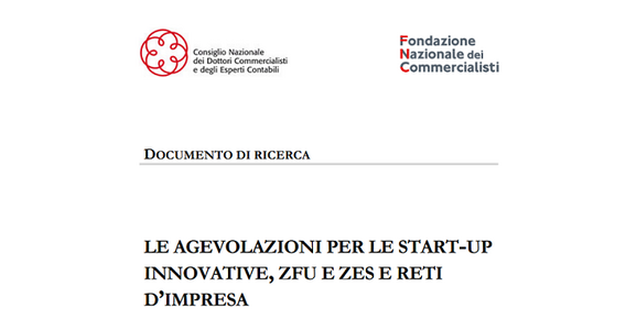 Agevolazioni per start up innovative: guida della FNC