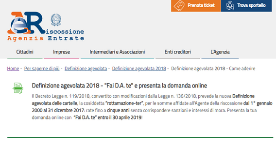 Rottamazione cartelle, come fare domanda online