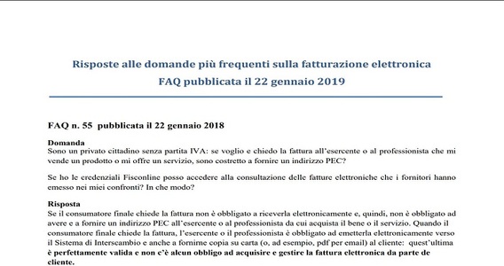 Fattura elettronica a privati: nuova faq Agenzia delle Entrate di oggi