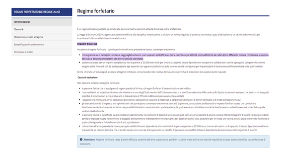 Regime forfettario, accesso possibile per libero professionista socio di una SRL?