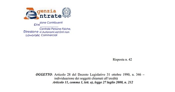 Dichiarazione di successione: come individuare i chiamati all'eredità