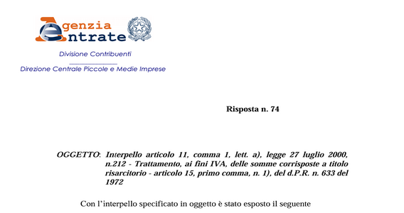 Interessi moratori senza IVA in caso di risarcimento