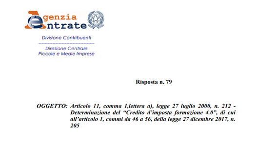 Bonus formazione 4.0 anche per le spese sostenute prima del deposito del contratto