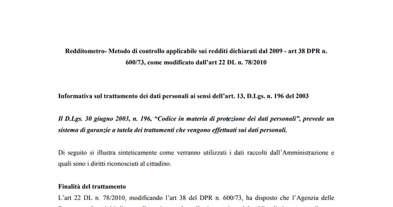 Redditometro: la donazione del genitore non basta per giustificare il tenore di vita